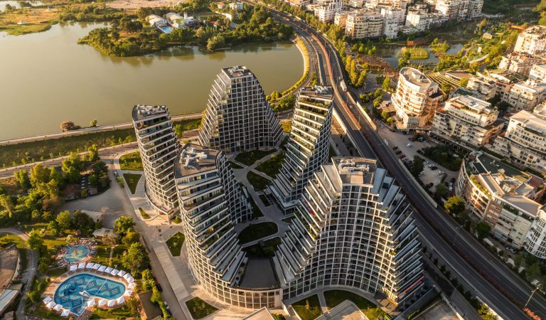 JA Joubert Architecture Designs Undulating Towers in Tirana