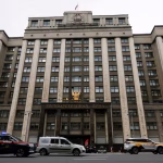 A general view shows the headquarters of the lower house of Russia's parliament, State Duma, in central Moscow, Russia, July 22, 2025. REUTERS/Yulia Morozova/File Photo