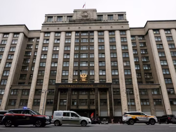 A general view shows the headquarters of the lower house of Russia's parliament, State Duma, in central Moscow, Russia, July 22, 2025. REUTERS/Yulia Morozova/File Photo